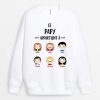 Sweat-shirt Ce Papi Appartient A Visage D’enfants Personnalise