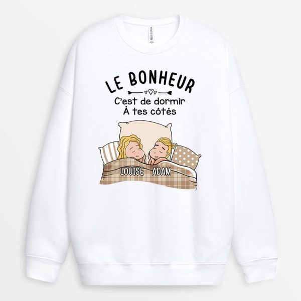 Sweat-shirt Le Bonheur Personnalise