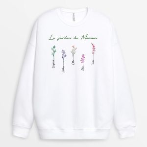 Sweat-shirt Le jardin de Mamie Personnalise Sweat-shirt Le jardin de Mamie Personnalise