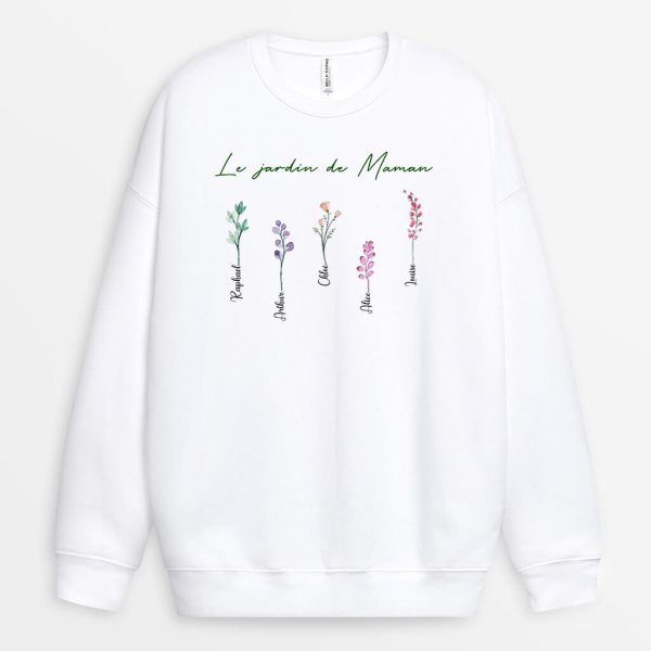 Sweat-shirt Le jardin de Mamie Personnalise