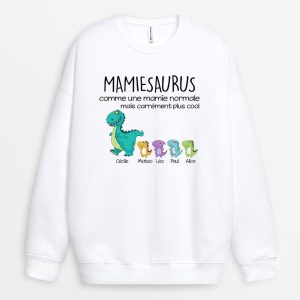 Sweat-shirt Mamiesaurus Mamansaurus Plus Cool Marche Personnalise Sweat-shirt Mamiesaurus Mamansaurus Plus Cool Marche Personnalise
