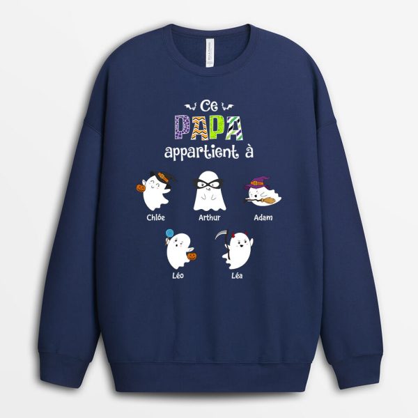 Sweatshirt Ce Papy Effrayant Appartient A Personnalise