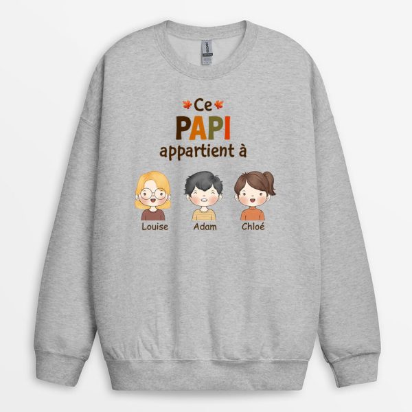 Sweatshirt Ce PapyPapa Appartient A Personnalise