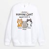 Sweatshirt Cette MamanCe Papa Chat Appartient A Personnalise