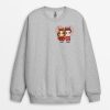 Sweatshirt Couple de Noel avec Coeur Personnalise