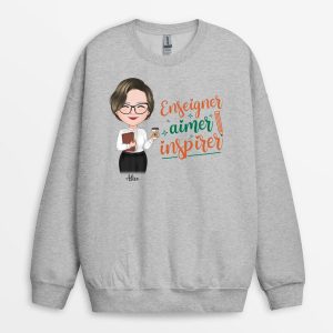 Sweatshirt Enseigner Aimer Inspirer Personnalise