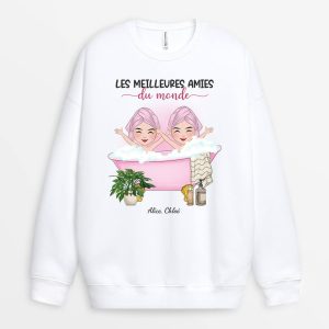 Sweatshirt Les Meilleures Amies Du Monde Personnalise