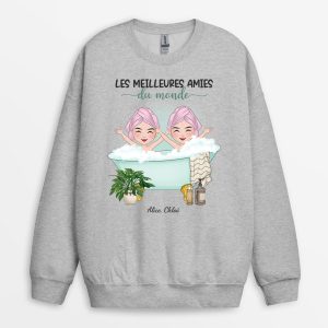 Sweatshirt Les Meilleures Amies Du Monde Personnalise