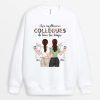 Sweatshirt Les Meilleurs Collegues De Tous Les Temps Personnalise