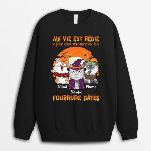 Sweatshirt Ma Vie Est Regie Par Un Monstre A Fourrure Gate Personnalise Sweatshirt Ma Vie Est Regie Par Un Monstre A Fourrure Gate Personnalise