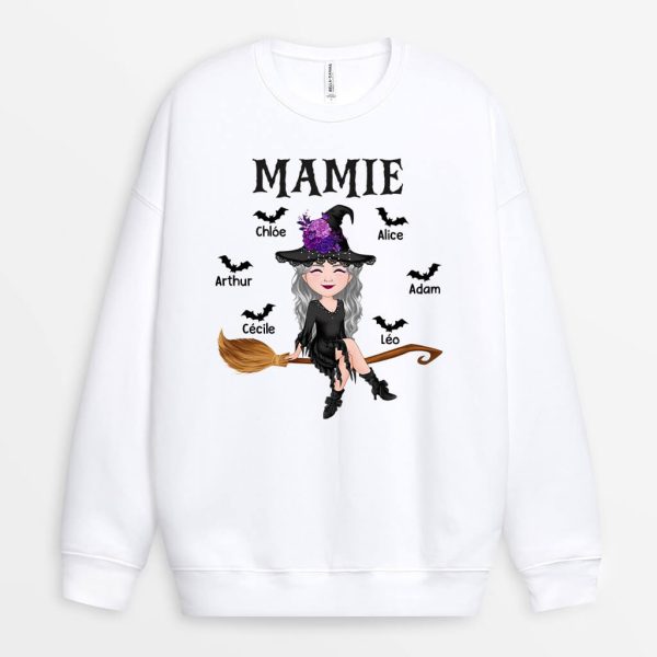 Sweatshirt Maman Halloween Personnalise