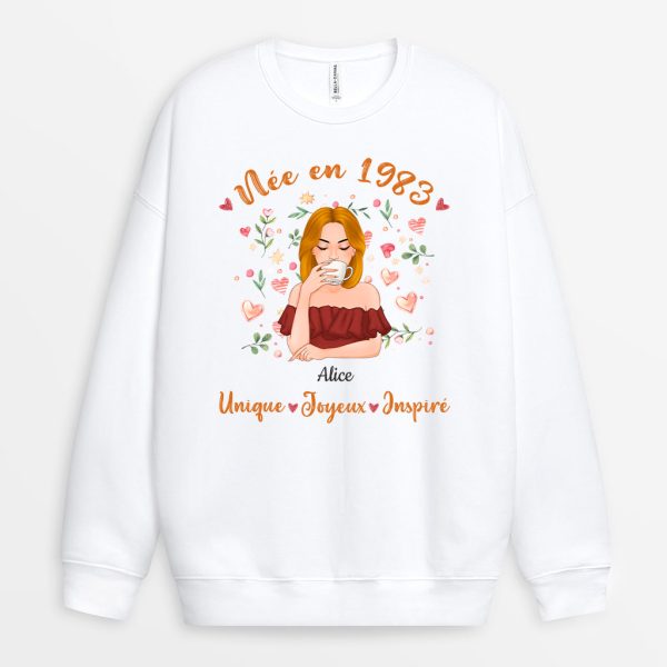 Sweatshirt Ne En 1983 Personnalise