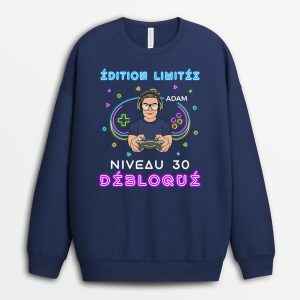 Sweatshirt Niveau 30 Debloque Personnalise
