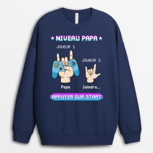 Sweatshirt Niveau Papa Personnalise Sweatshirt Niveau Papa Personnalise