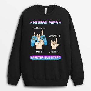 Sweatshirt Niveau Papa Personnalise