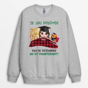 Sweatshirt Puis-Je Retourner Au Lit Personnalise