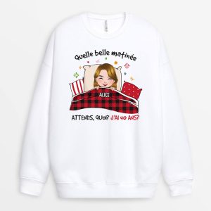 Sweatshirt Quelle Belle Matinee De 50 Ans Personnalise