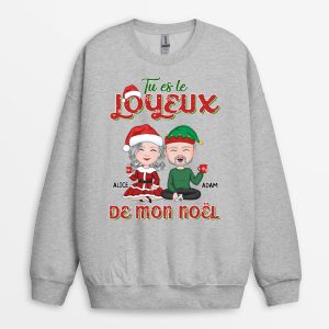 Sweatshirt Tu es le Joyeux de mon Noel Personnalise
