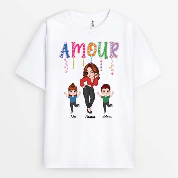 T-shirt Amour Version Mignonne Personnalise