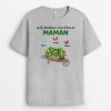 T-shirt Bonheur D’etre Mamam Mamie Brouette En Bois Fraises Personnalise