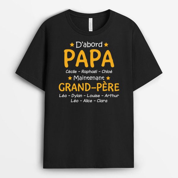 T-shirt Cadeau Pour PapaPapy Personnalise