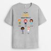 T-shirt Ce Grand-Pere Appartient A Empreintes De Mains Personnalise