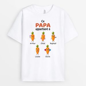 T-shirt Ce Papa Appartient a Carottes Personnalise
