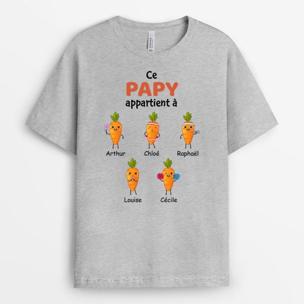 T-shirt Ce Papa Appartient a Carottes Personnalise