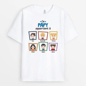 T-shirt Ce PapaPapy Appartient A Fenetre Personnalise