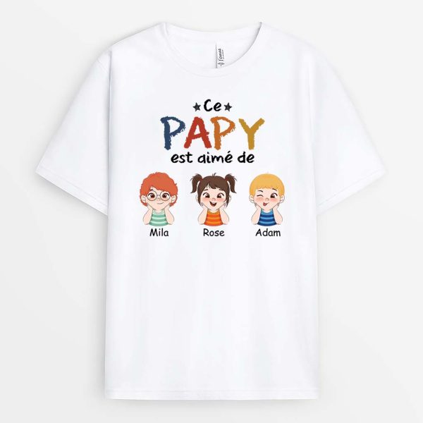 T-shirt Ce PapaPapy Est Aime De Personnalise
