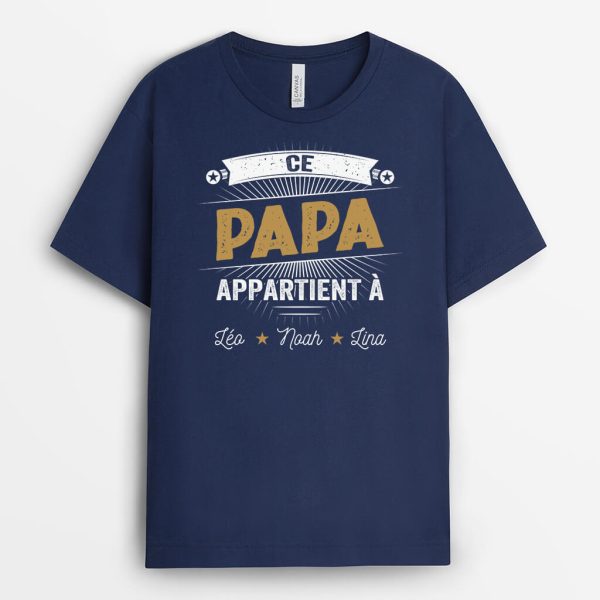 T-shirt Ce PapaPapy Star Appartient A Personnalise