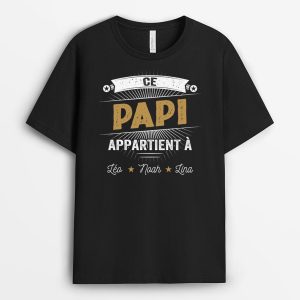 T-shirt Ce PapaPapy Star Appartient A Personnalise