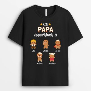T-shirt Ce Papi Appartient A Biscuits Personnalise T-shirt Ce Papi Appartient A Biscuits Personnalise