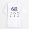 T-shirt Cette Maman Mamie Appartient a Dessin au Crayon Personnalise
