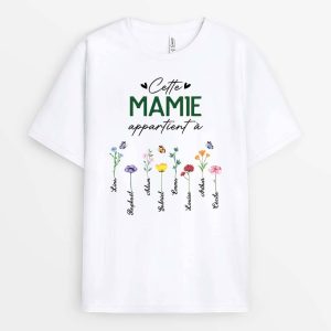 T-shirt Cette MamanMamie Appartient A Jardin Personnalise
