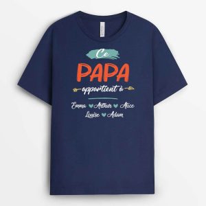 T-shirt Cette MamanMamie Appartient A Version Florale Personnalise