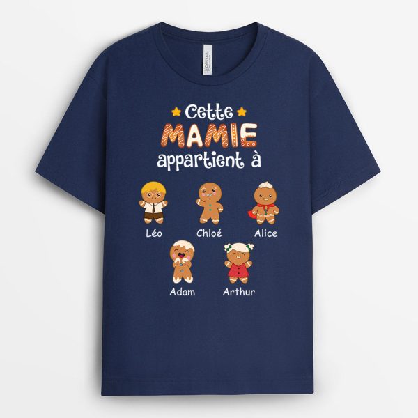 T-shirt Cette Mamie Appartient A Biscuits Personnalise