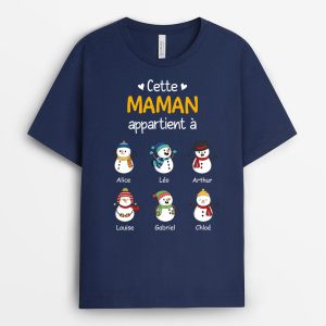 T-shirt Cette Mamie Appartient A Bonhommes Sombres Personnalise T-shirt Cette Mamie Appartient A Bonhommes Sombres Personnalise