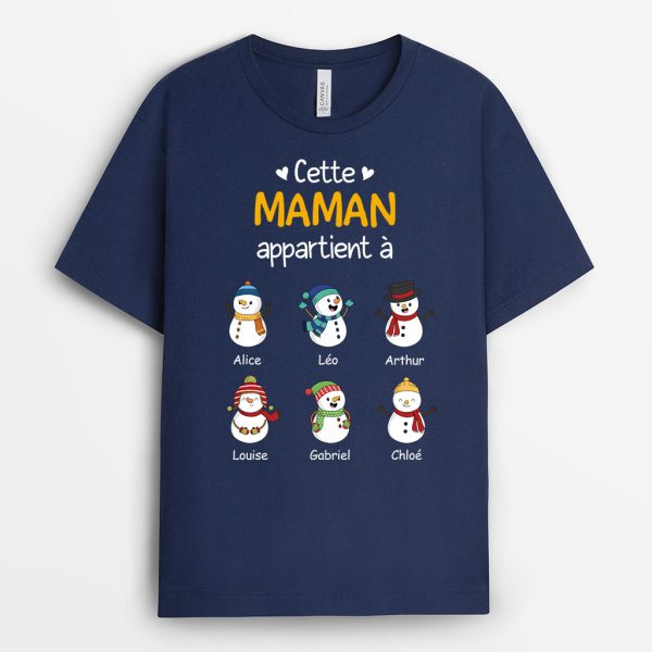 T-shirt Cette Mamie Appartient A Bonhommes Sombres Personnalise