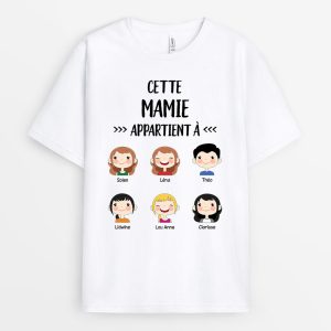 T-shirt Cette Mamie Appartient A Extraordinaire Personnalise T-shirt Cette Mamie Appartient A Extraordinaire Personnalise