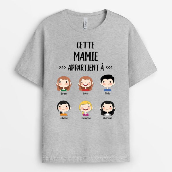 T-shirt Cette Mamie Appartient A Extraordinaire Personnalise