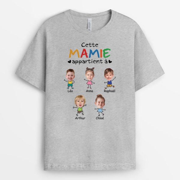 T-shirt Cette Mamie Appartient A Personnnalise