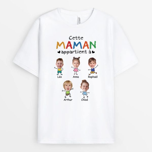 T-shirt Cette Mamie Appartient A Personnnalise