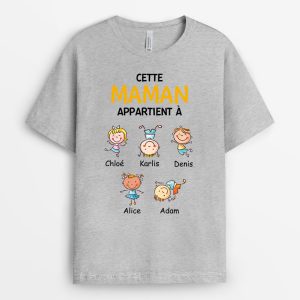 T-shirt Cette Mamie Appartient A Vilain Personnalise