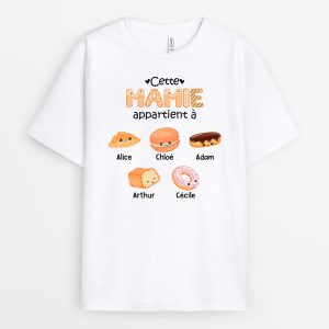 T-shirt Cette MamieMaman Appartient a Types de Pain Personnalise T-shirt Cette MamieMaman Appartient a Types de Pain Personnalise