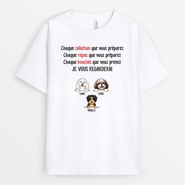 T-shirt Chaque collation que vous preparez Personnalise