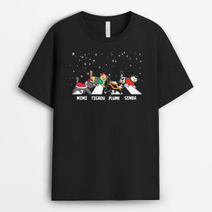 T-shirt Chat qui marche Personnalise T-shirt Chat qui marche Personnalise