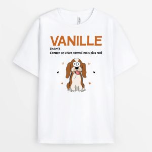 T-shirt Comme Un Chien Normal Mais Plus Cool Avec Nom Personnalise T-shirt Comme Un Chien Normal Mais Plus Cool Avec Nom Personnalise