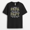T-shirt D&rsquo;abord Papa Maintenant Papy Personnalise