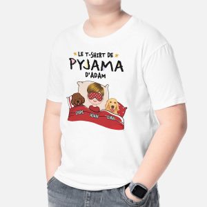 T-shirt De Pyjama d’Anna Avec Chien Pour Enfant Personnalise T-shirt De Pyjama d’Anna Avec Chien Pour Enfant Personnalise